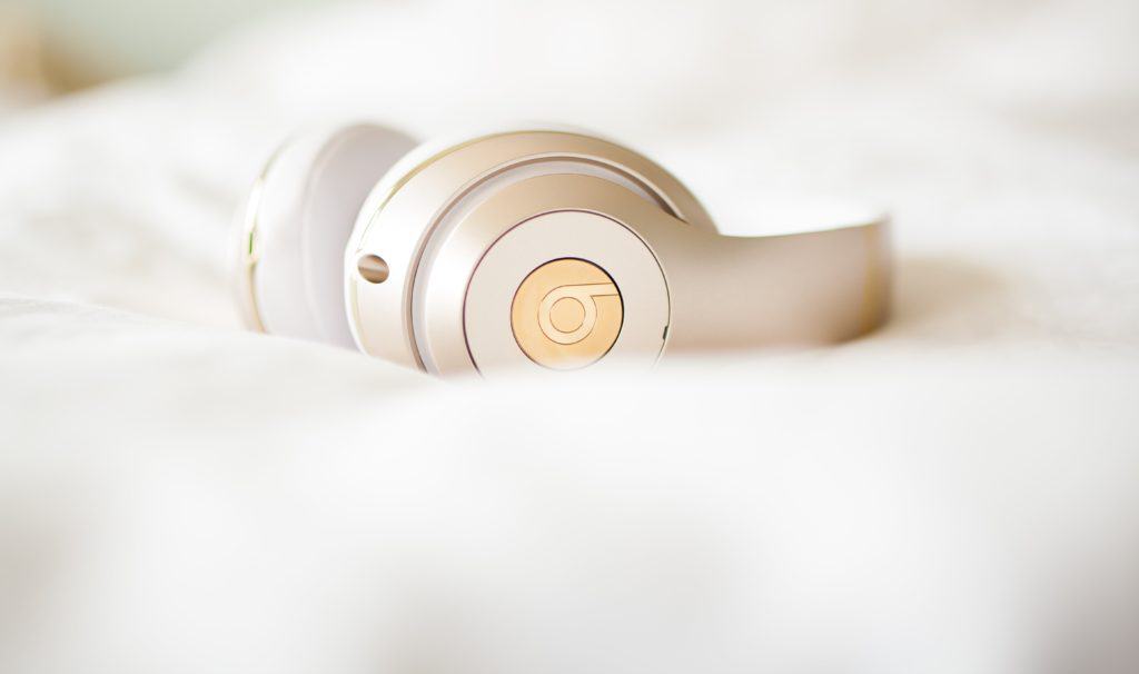 Gold Beats Over Ear Headphones