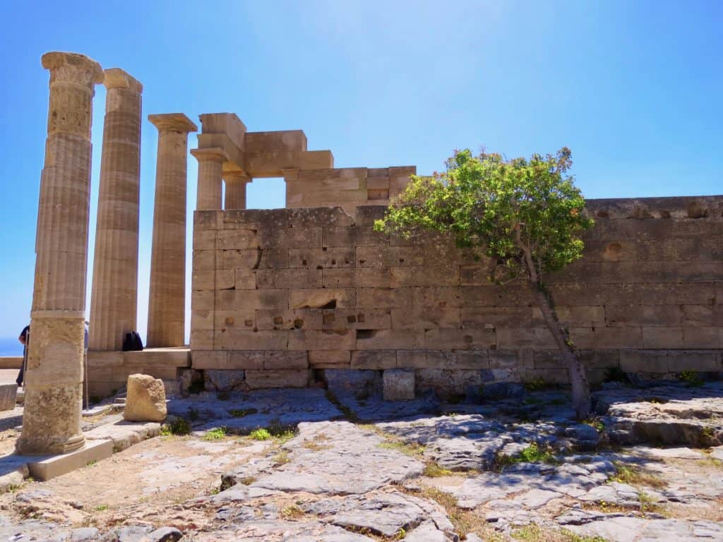 Lindos Acropolis Temple of Athena Rhodes Greece