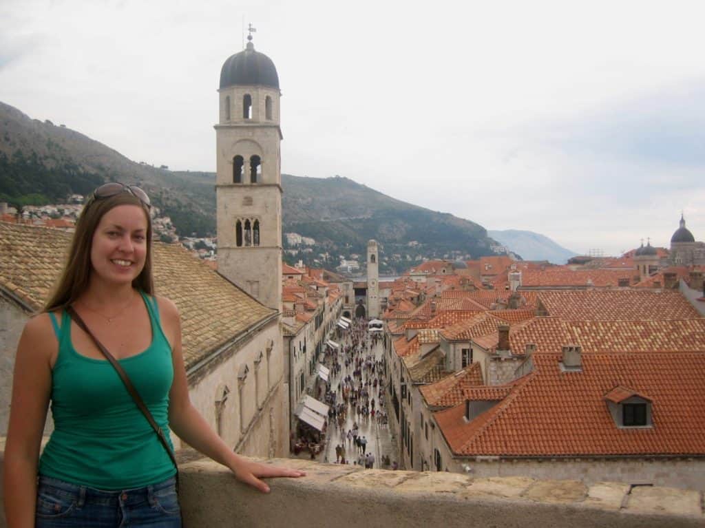 Croatia's Dubrovnik old town from the city walls