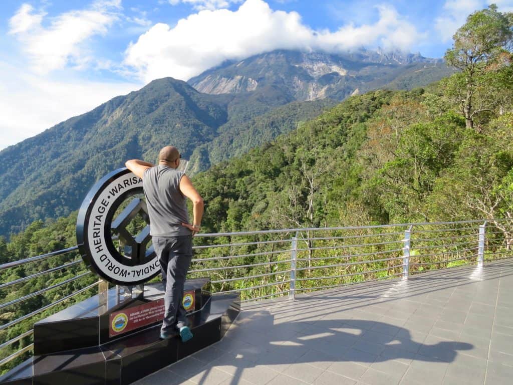 Hiking at Kinabalu Park to Kiau Gap Viewing Platform