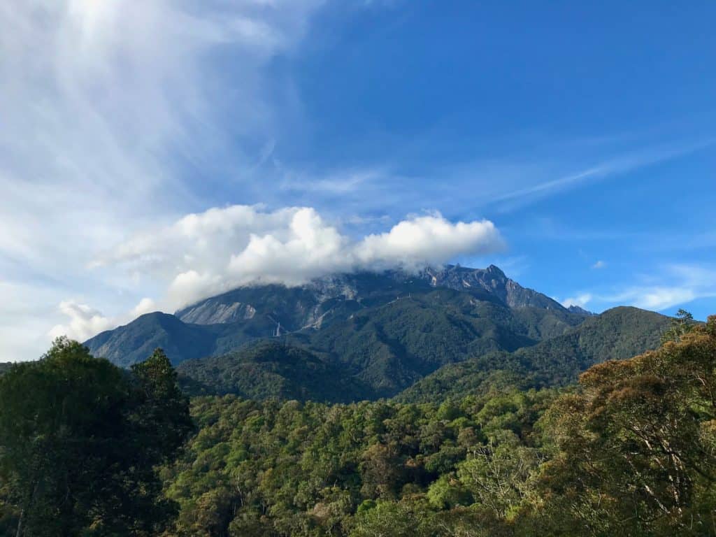 Mount Kinabalu in the sunshine