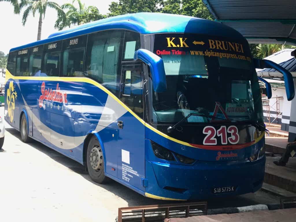 Sipitang Express Bus from Kota Kinabalu to Brunei