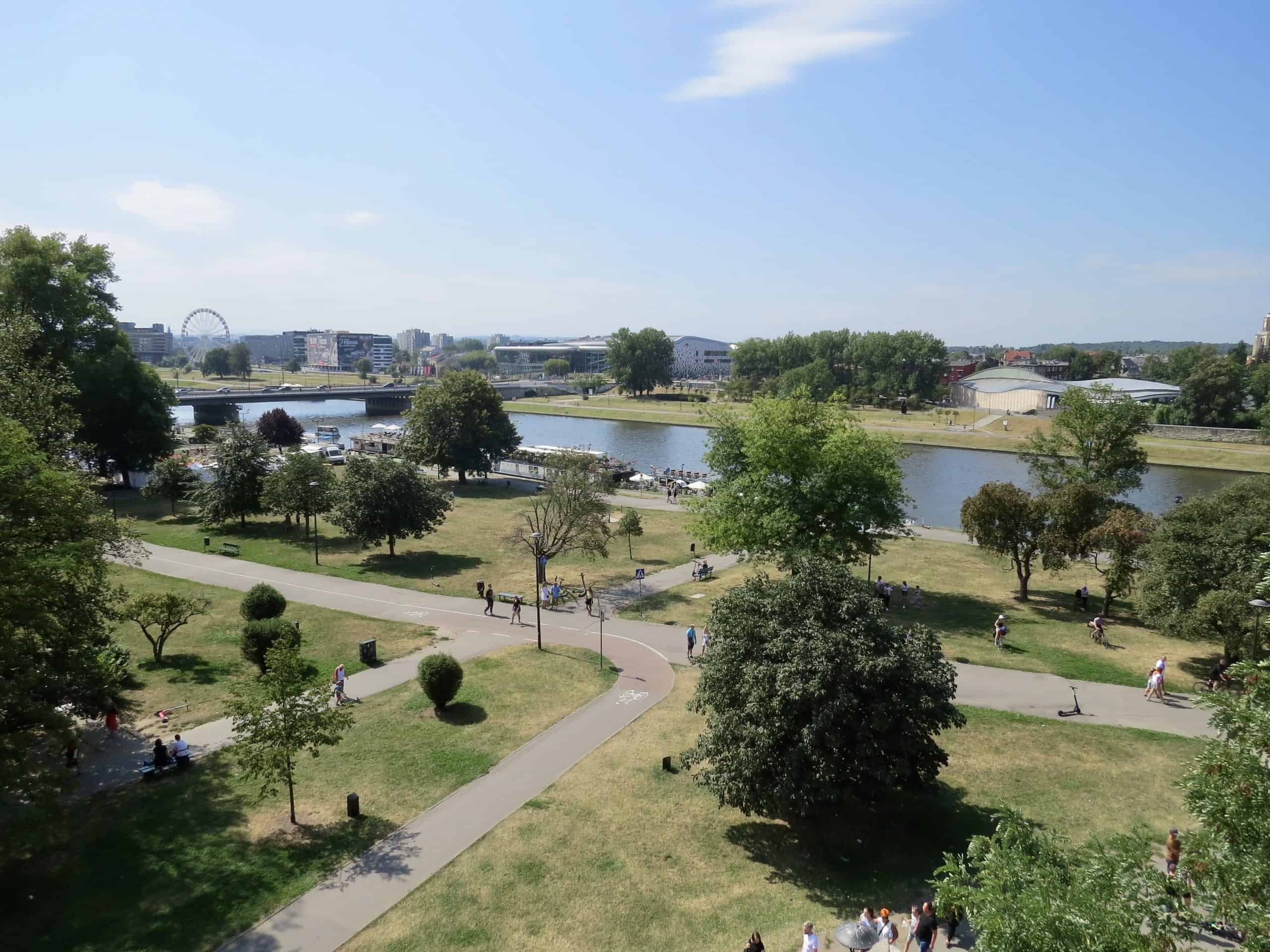 Vistula (Wisła) River is where the locals hang out. Things to do in Krakow include walking along the riverfront