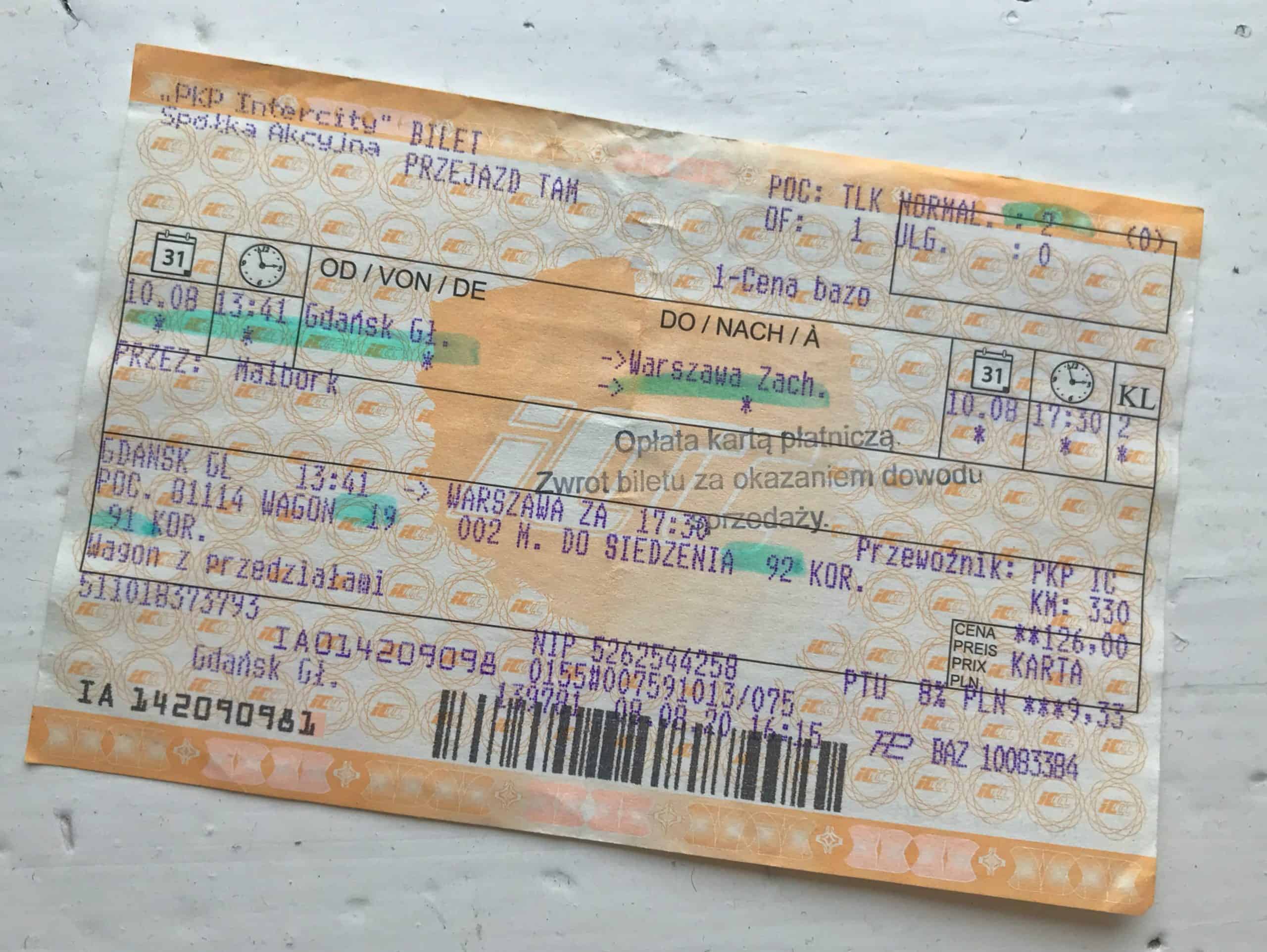 Polish train tickets are easy to buy at the station